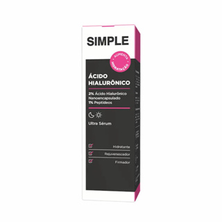 Ultra Sérum Simple Organic Ácido Hialurônico 30ml Simple em Oferta na Shopee