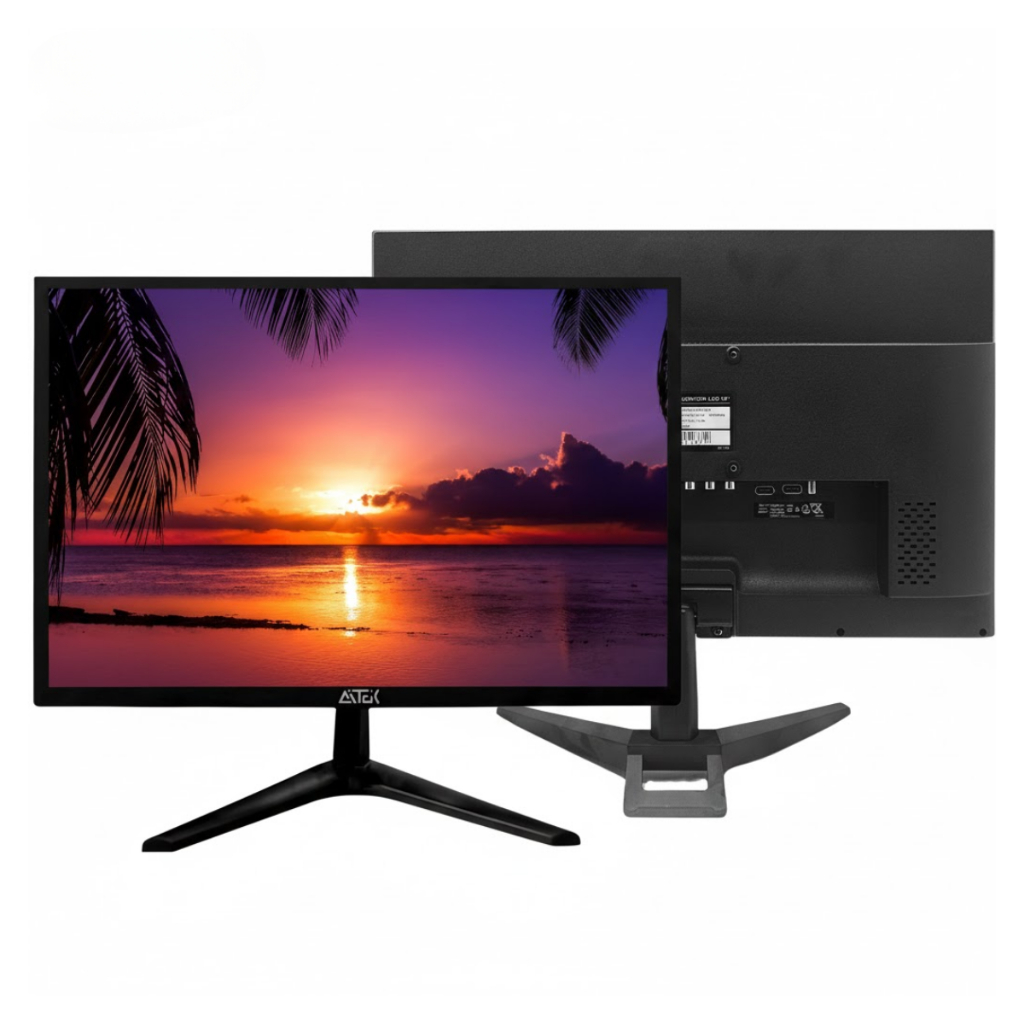 Monitor Led Tela 19" Full HD 5ms HDMI VGA Áudio Integrado Design Compacto Trabalho Estudo