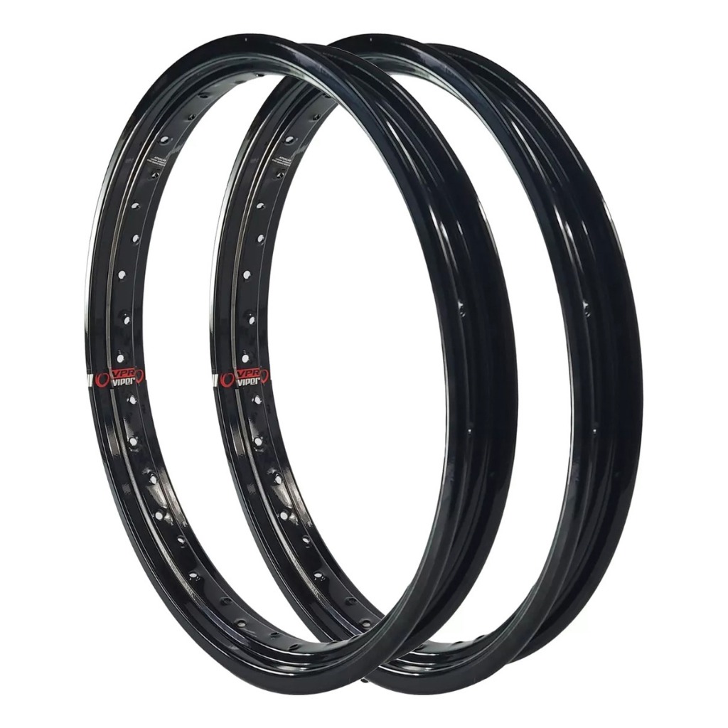 Par Aro Alumínio Viper VPR Preto Cg Titan Fan Ybr Factor 125 150 160 18x1,60 e 18x1,85