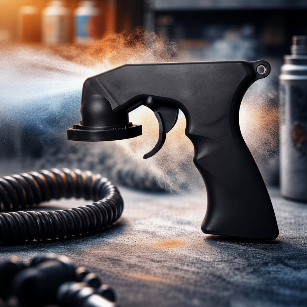 PISTOLA UNIVERSAL APLICADORA COM GATILHO PARA LATAS DE SPRAY DE TINTA, VERNIZ, LUBRIFICANTES E OUTROS em Oferta na Shopee