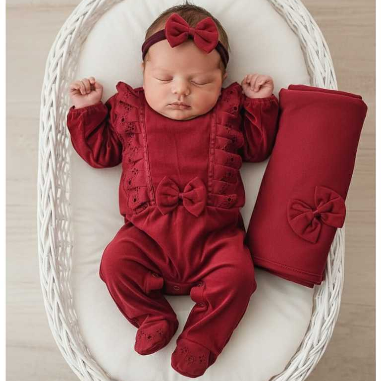 Saída de Maternidade Para Bebê Menina Soneca Nicole em Oferta na Shopee