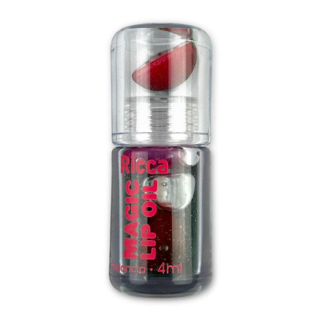 Lip Oil Magic Melancia Ricca 4ml Brilho Labial Hidratante