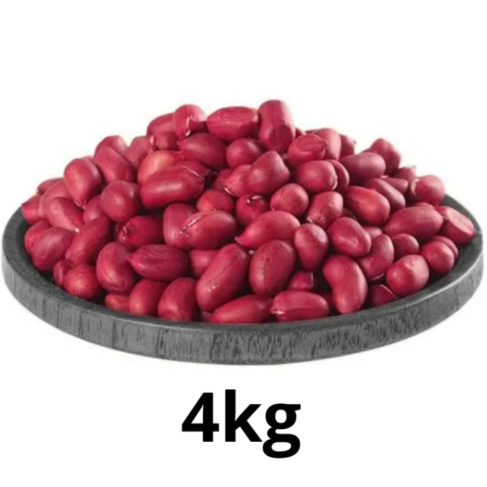 Amendoim vermelho cru sem casca e com pele. 4kg. SAFRA 2026