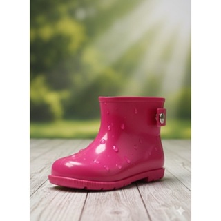 Galocha Baby Infantil Confortável e Impermeável – Azul e Rosa– Bota de Chuva em Oferta na Shopee