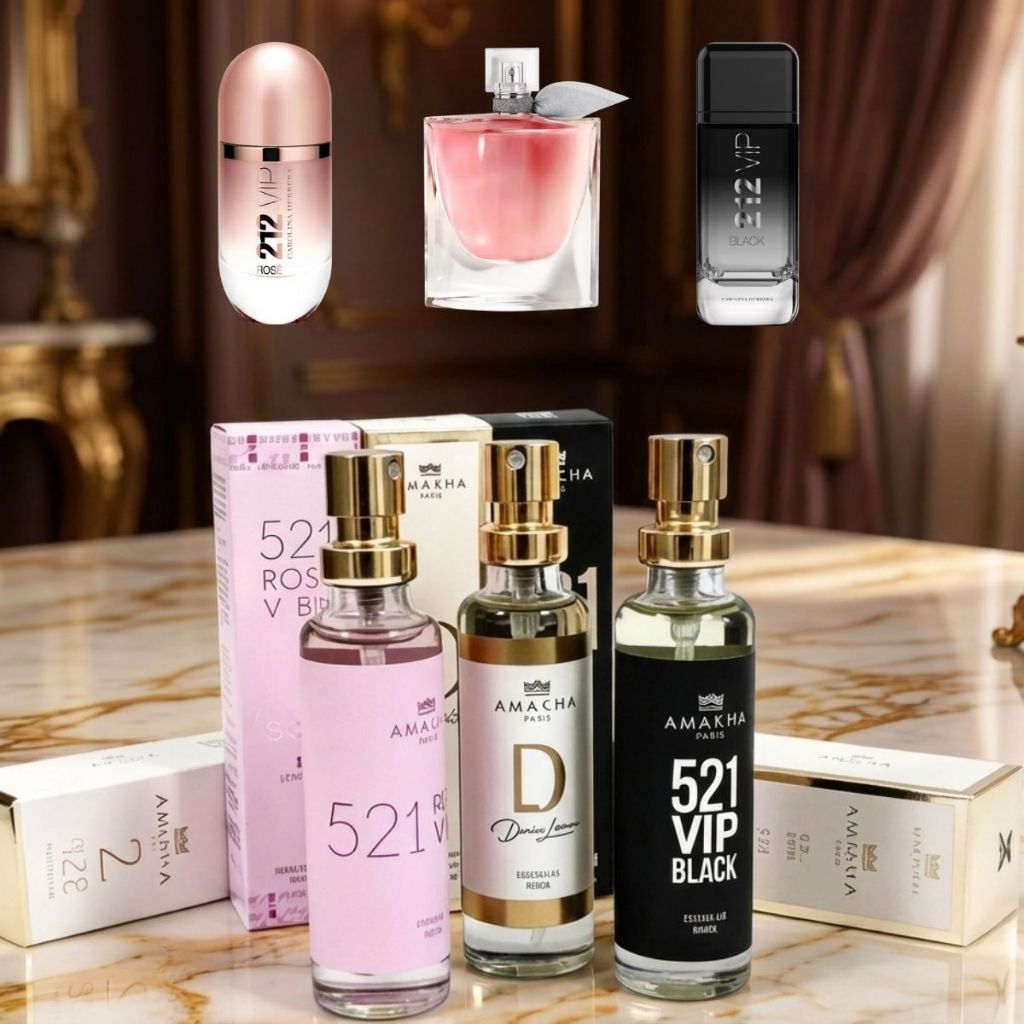 Kit Com 3 Perfumes De Bolso Deo Colônia Feminino 15ml De Bolsa Feminino Importados
