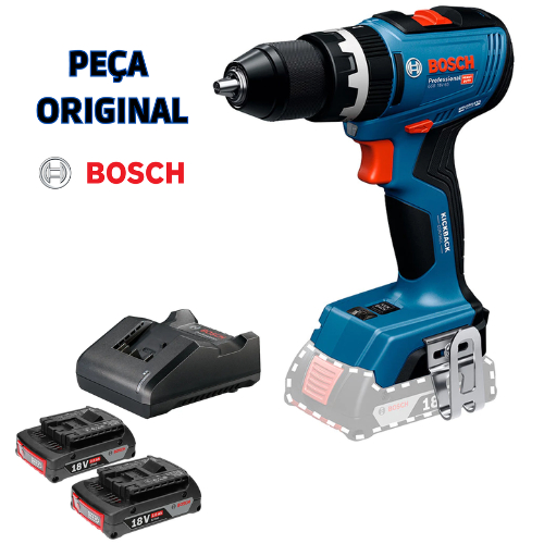 Parafusadeira e Furadeira a Bateria 18v Gsb 18v-65 Bosch Kit Baeria Bosch 2ah