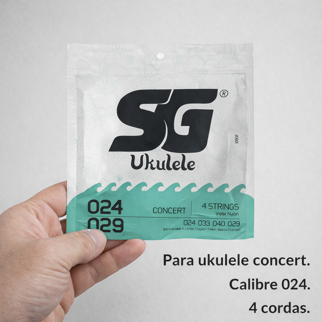ENCORDOAMENTO SG UKULELE NYLON CONCERT 0.024 - 0.029