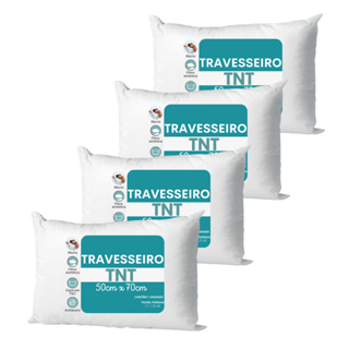Kit Travesseiros 50x70cm Fibra Antialérgico Linha Premium em Oferta na Shopee