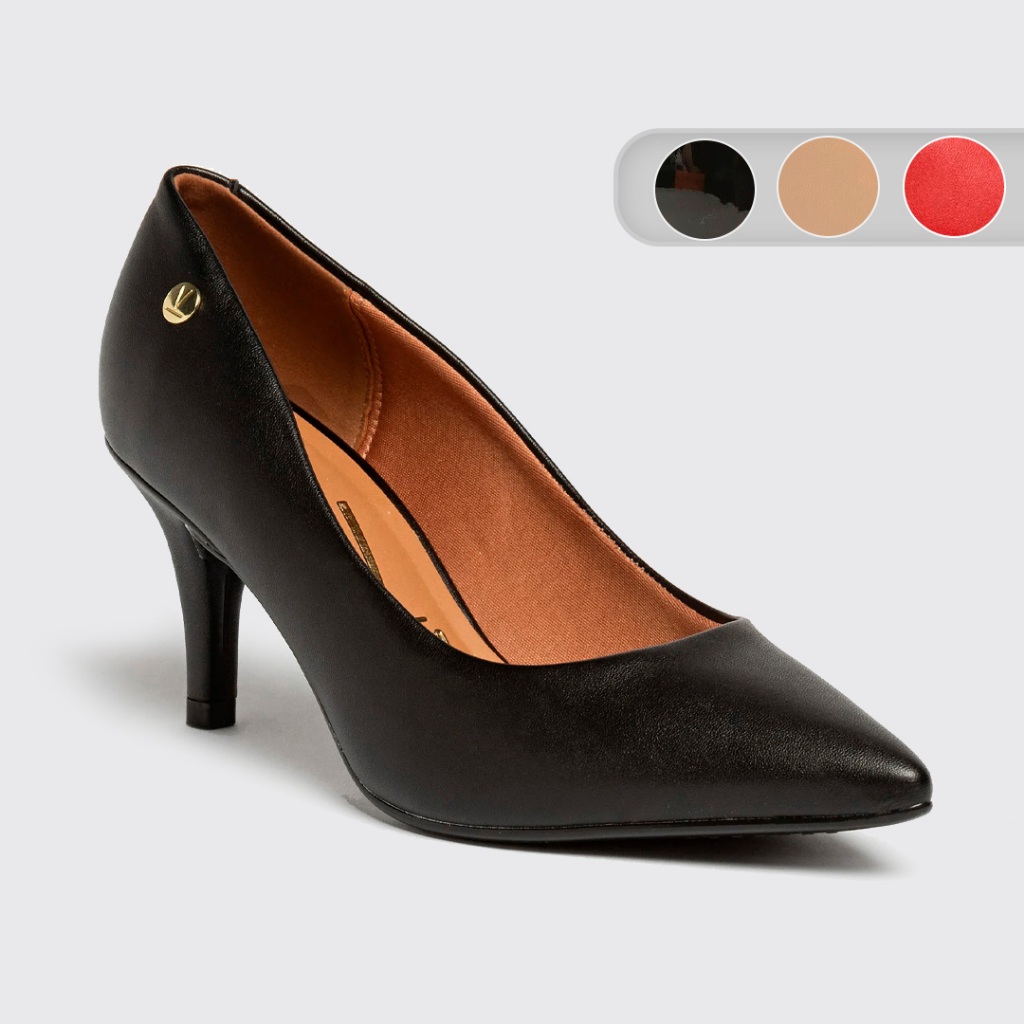 Sapato Feminino Scarpin Salto Medio Stiletto Vizzano 1185702 em Oferta na Shopee