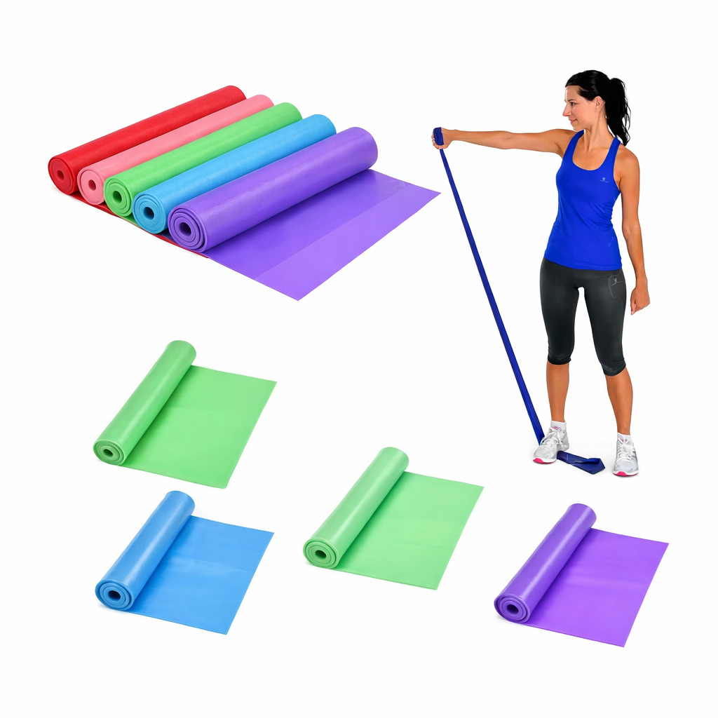 Faixa Elástica para Exercícios Multifuncional – Thera Band para Yoga, Pilates, Alongamento e Fisioterapia