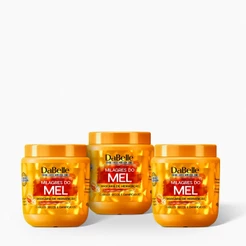 Máscara Milagres do Mel 400g Dabelle Hair - Kit c/ 3 unidades