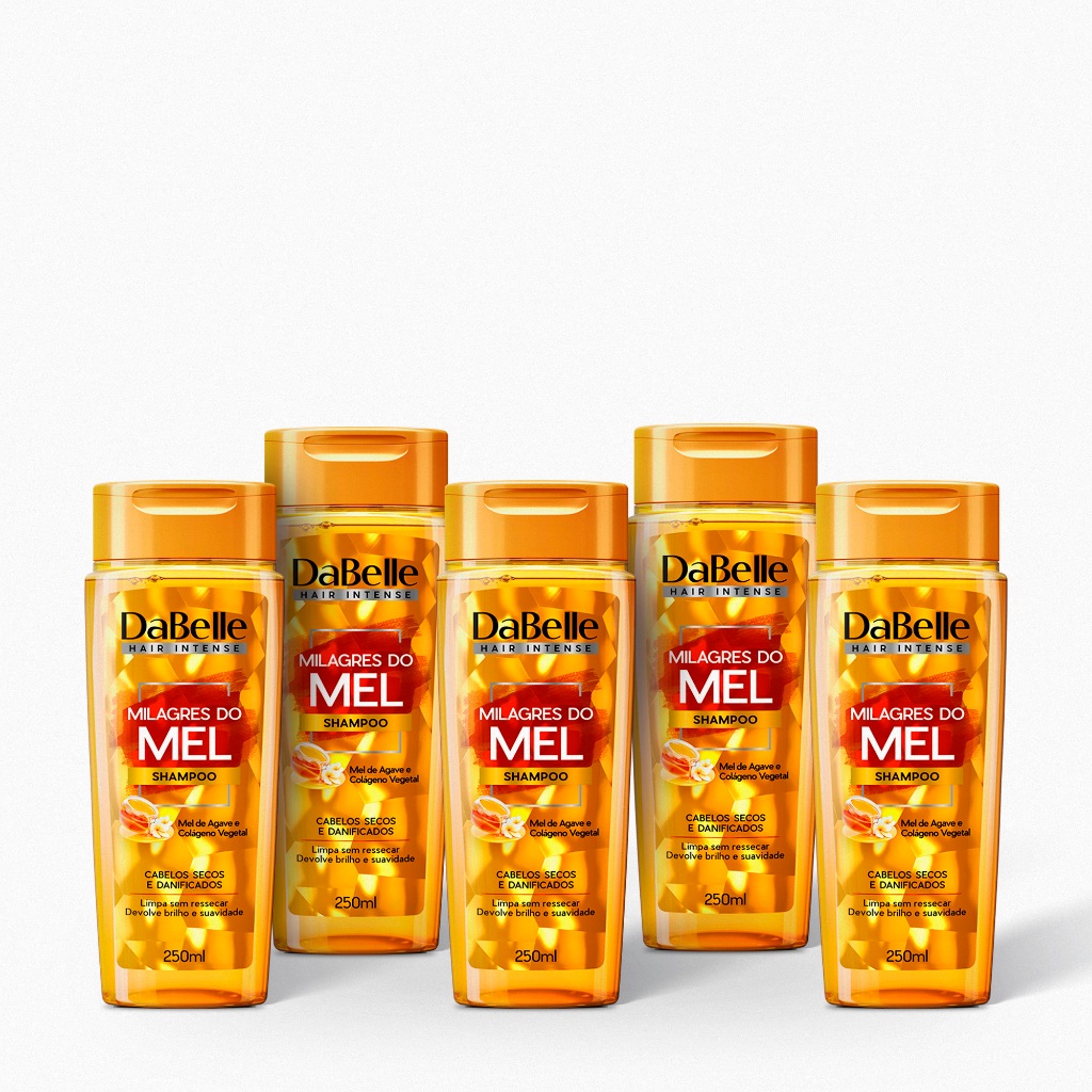 Combo 5 Shampoos Milagres do Mel - Dabelle Hair em Oferta na Shopee
