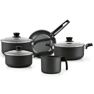 Conjunto De Panelas Antiaderente 5 Peças Grafite Panelux Magnific Com Fervedor em Oferta na Shopee