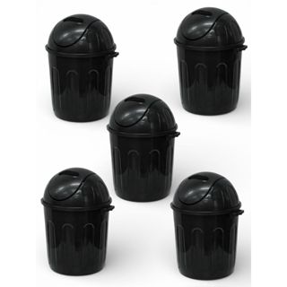 Kit 5 Lixeiras Basculante 12L Escritório Cozinha Lixo Banheiro em Oferta na Shopee