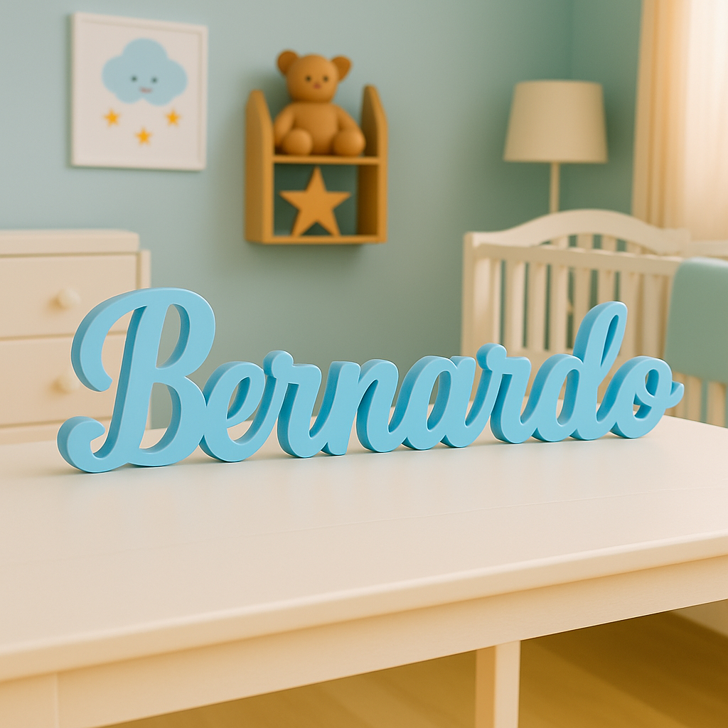 Letreiro Decorativo 3D Personalizado - Nome para Bebê, Filho, Namorado presente criativo em Oferta na Shopee