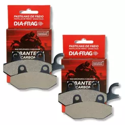 Kit Pastilhas de Freio Kawasaki Ninja 300 Z300 Ninja 250R Diant e Tras Diafrag