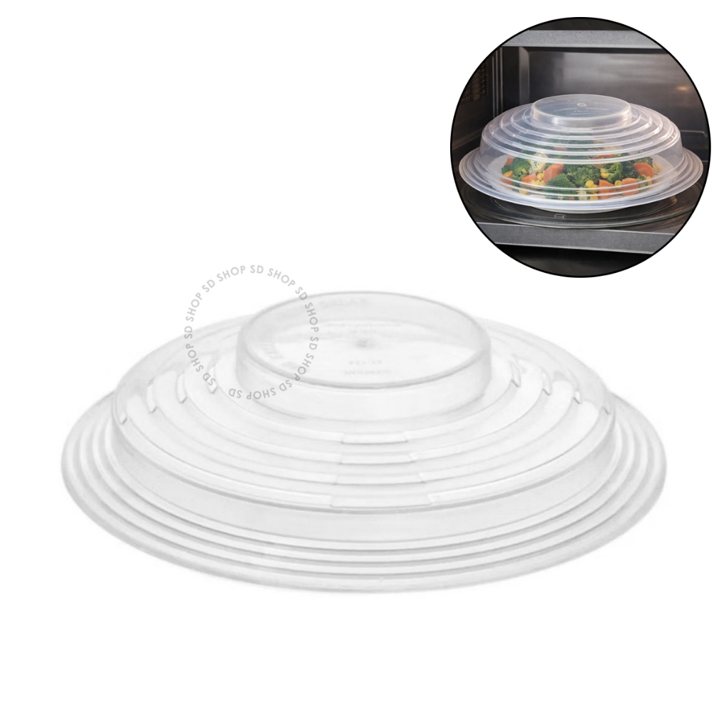Tampa Protetora de Alimentos Micro-Ondas Plástico Livre de BPA 25,7cm em Oferta na Shopee
