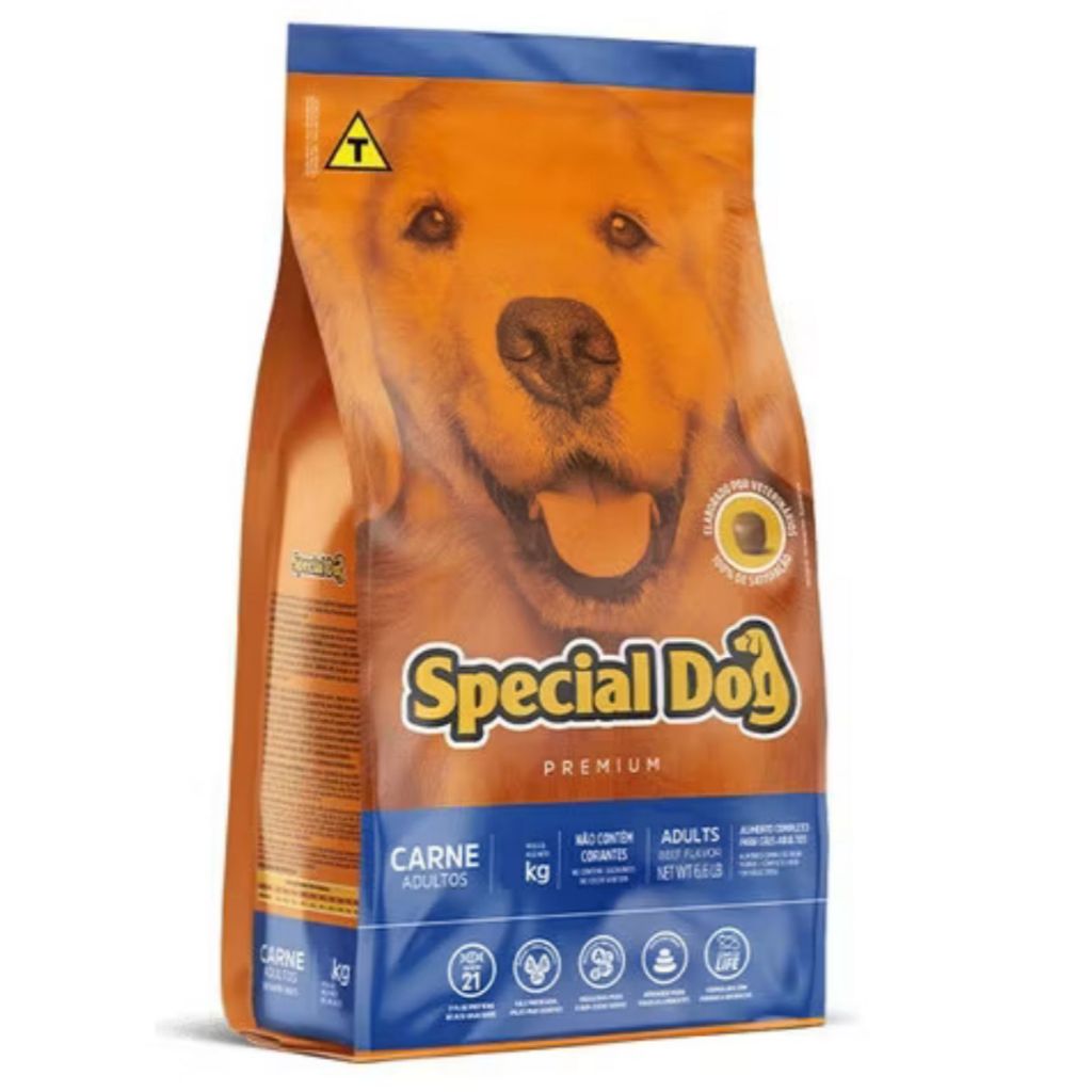 Ração Special dog carne para cães adulto em Oferta na Shopee
