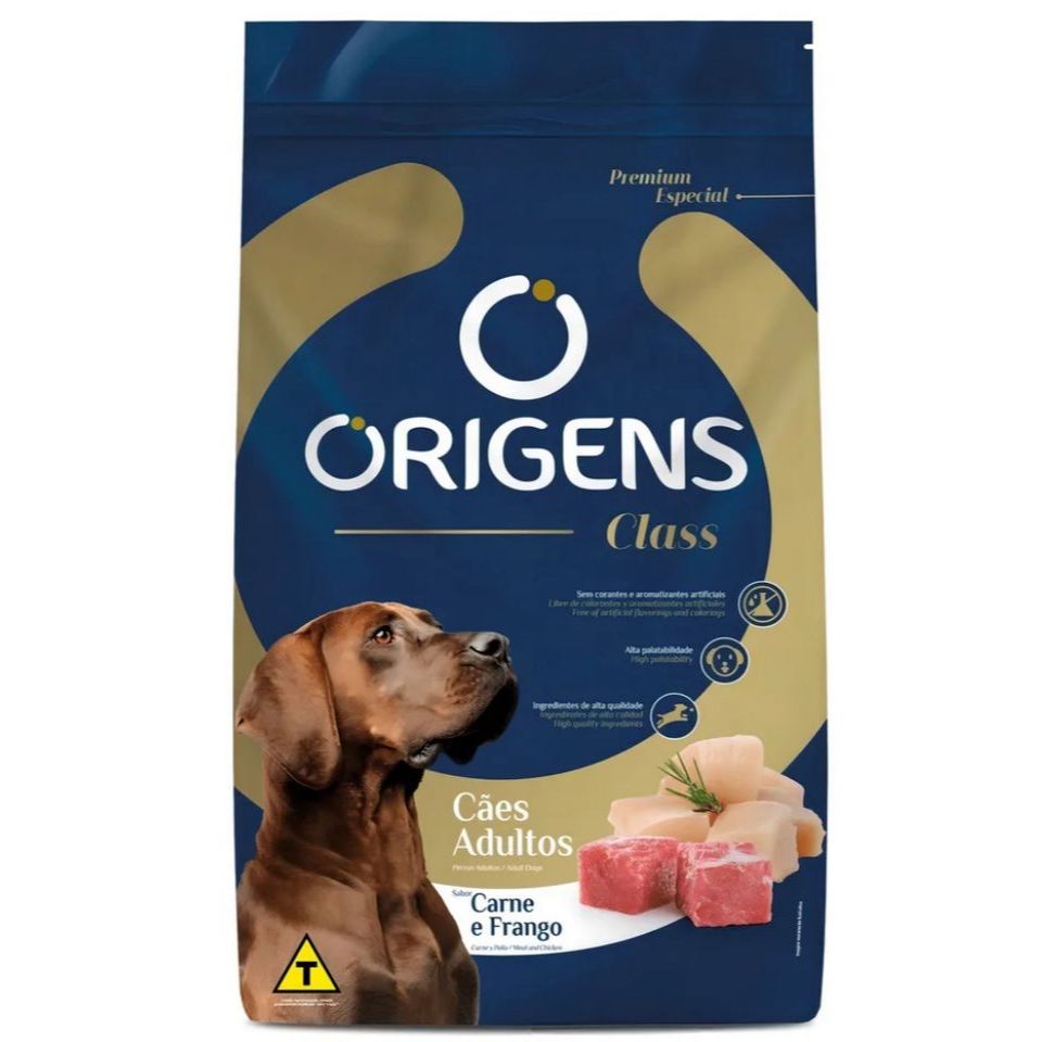 Ração Origens class para cão adulto 15kg E 30KG