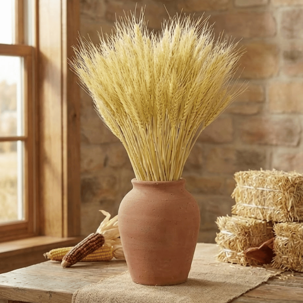 160 Hastes de Trigo Seco para Decoração - Arranjos, Flores Desidratadas, Vaso Decorativo