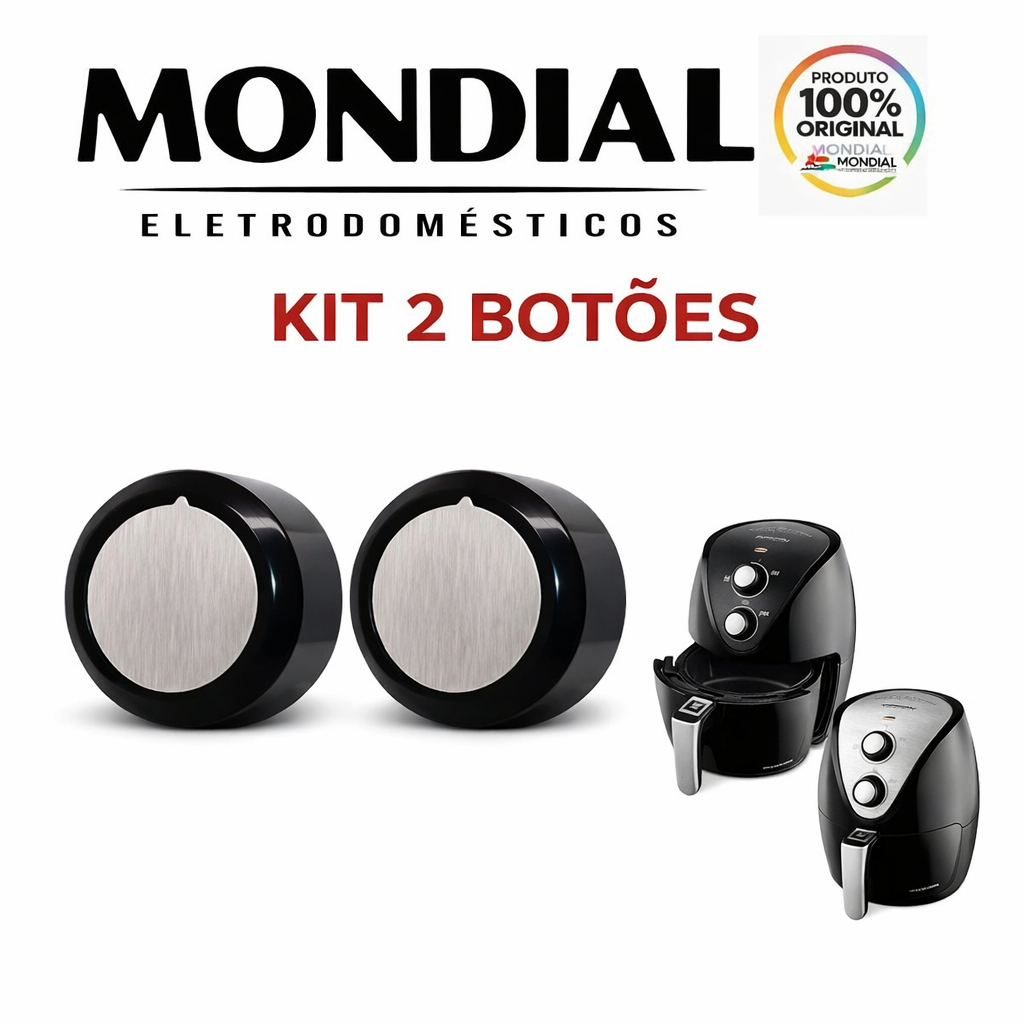 Kit Botão Fritadeira Air Fryer Mondial  Af30 Af30i Af29 Af31 Original - Timer e Temperatura em Oferta na Shopee