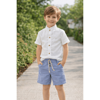 Conjunto linho Bebe-infantil Social em Oferta na Shopee