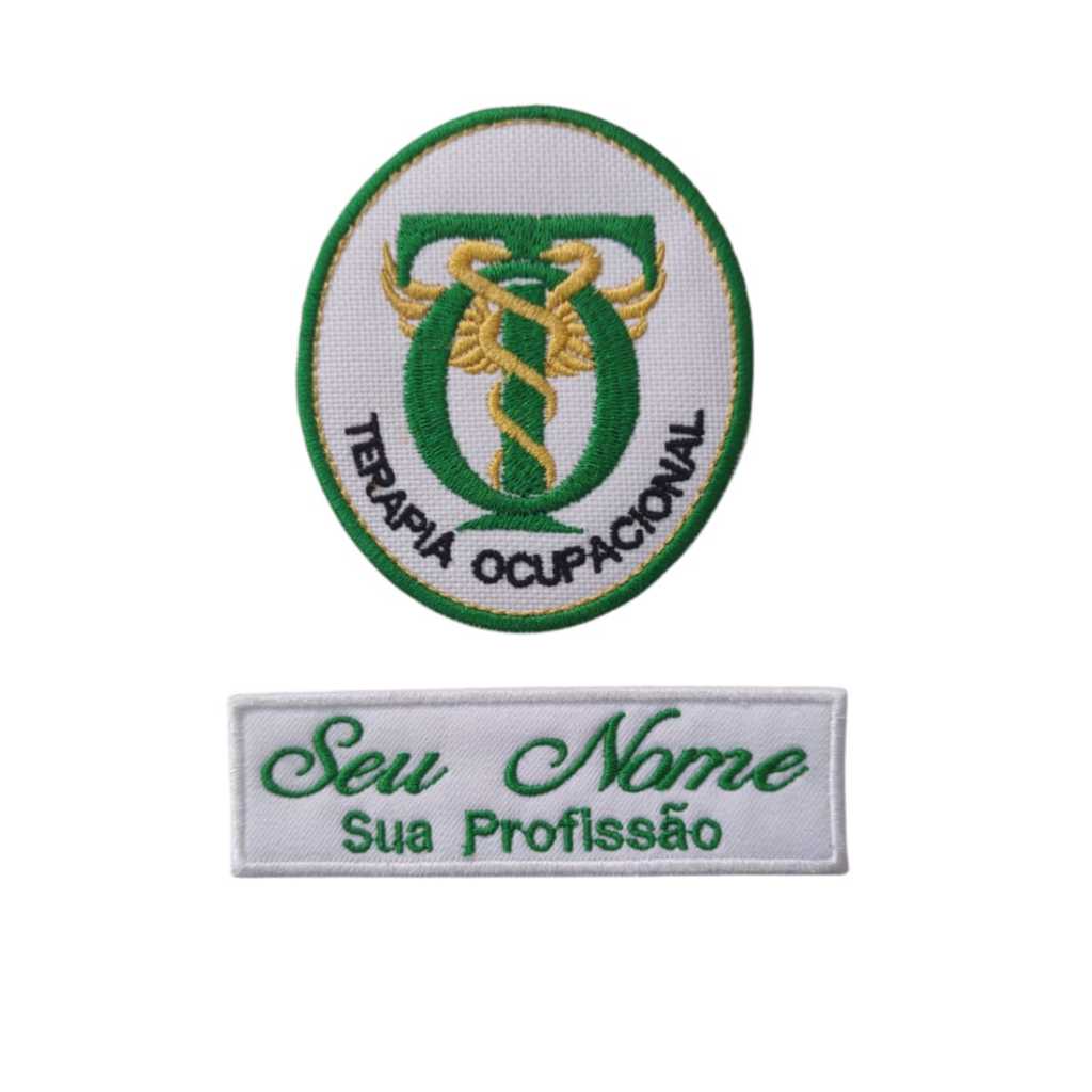 Patch Termocolante Kit Terapia Ocupacional - Logo + Nome