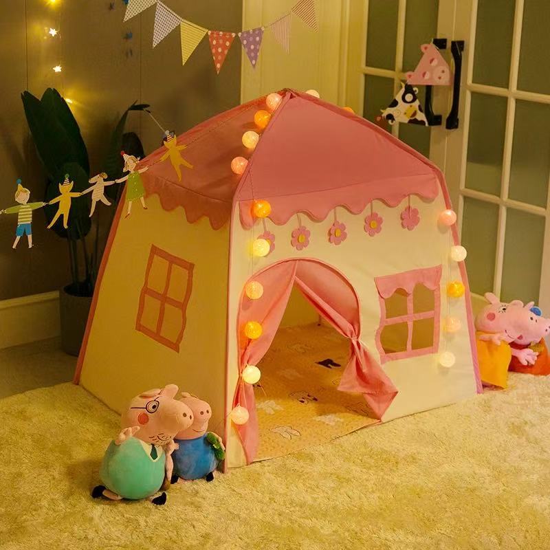 Imagem Barraca Infantil Rosa Flor Grande 1.3M Menina Princesa Presente Dia Dos Criança Menor Preço Promocao