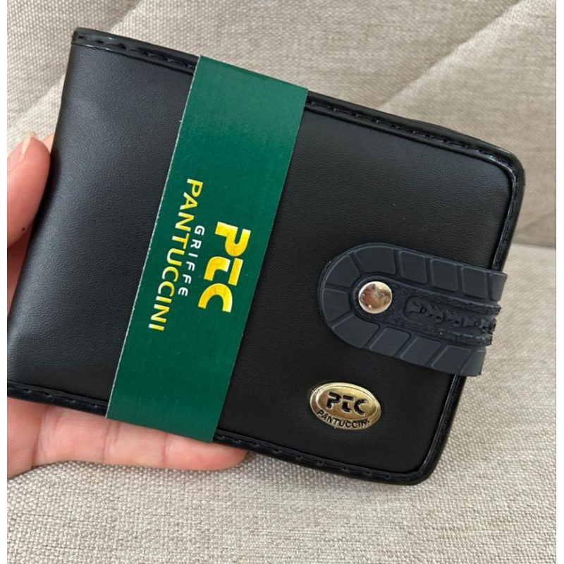 Carteira Masculina Com Fecho De Botão ptcn