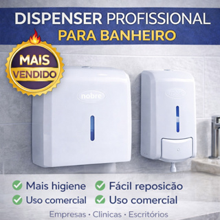 Dispenser Suporte Papel Toalha Nobre + Saboneteira de Parede | Banheiro Profissional em Oferta na Shopee