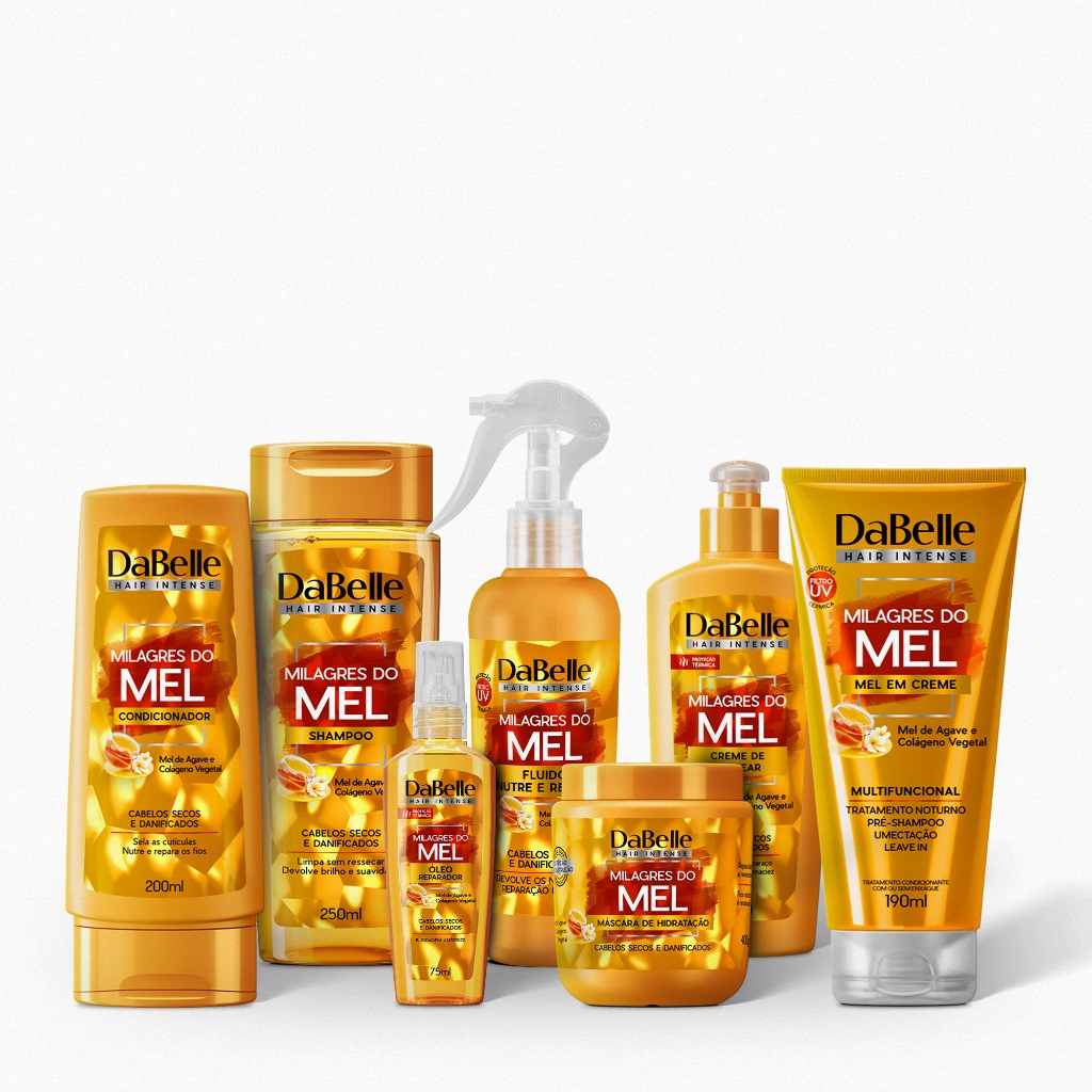Kit DaBelle Hair Intense Milagres do Mel 400g Completo (7 produtos) em Oferta na Shopee
