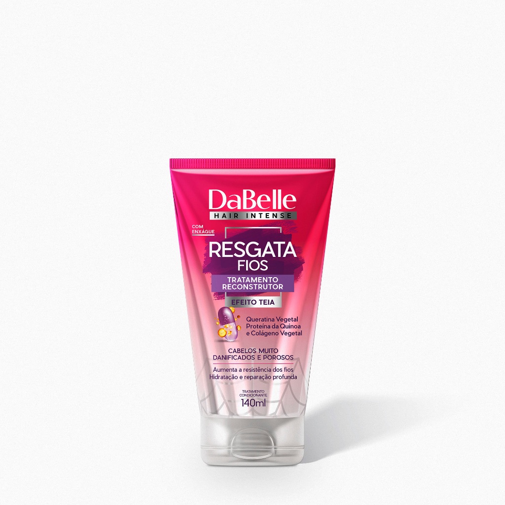 Tratamento Reconstrutor Efeito Teia Resgata Fios - Dabelle Hair 140ml em Oferta na Shopee