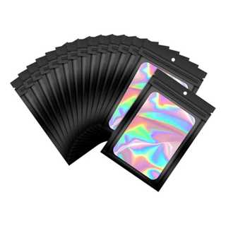 Saco Zip Hermético Preto Com 100 Unidades em Oferta na Shopee