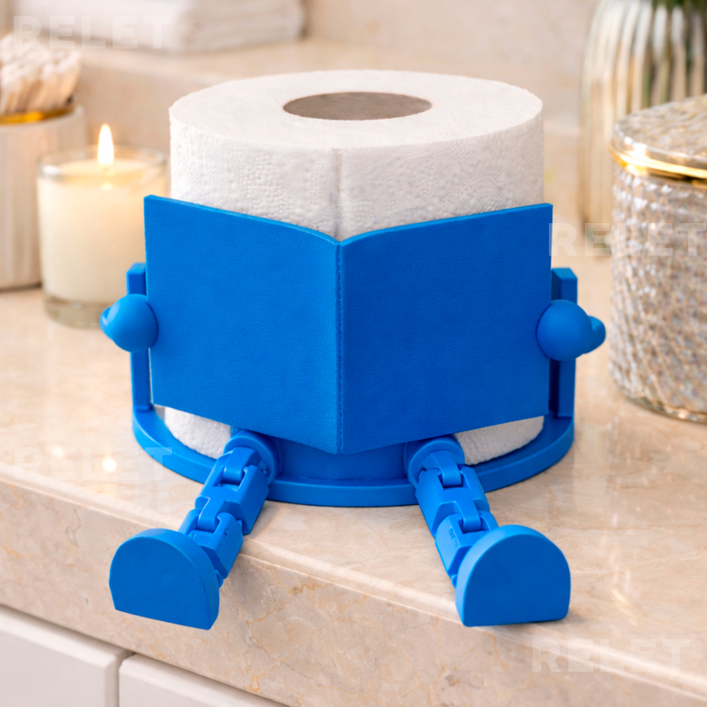 Suporte de Papel Higiênico com Pernas Articuladas -- Moderno, Engraçado Estiloso e Decorativo | Banheiro