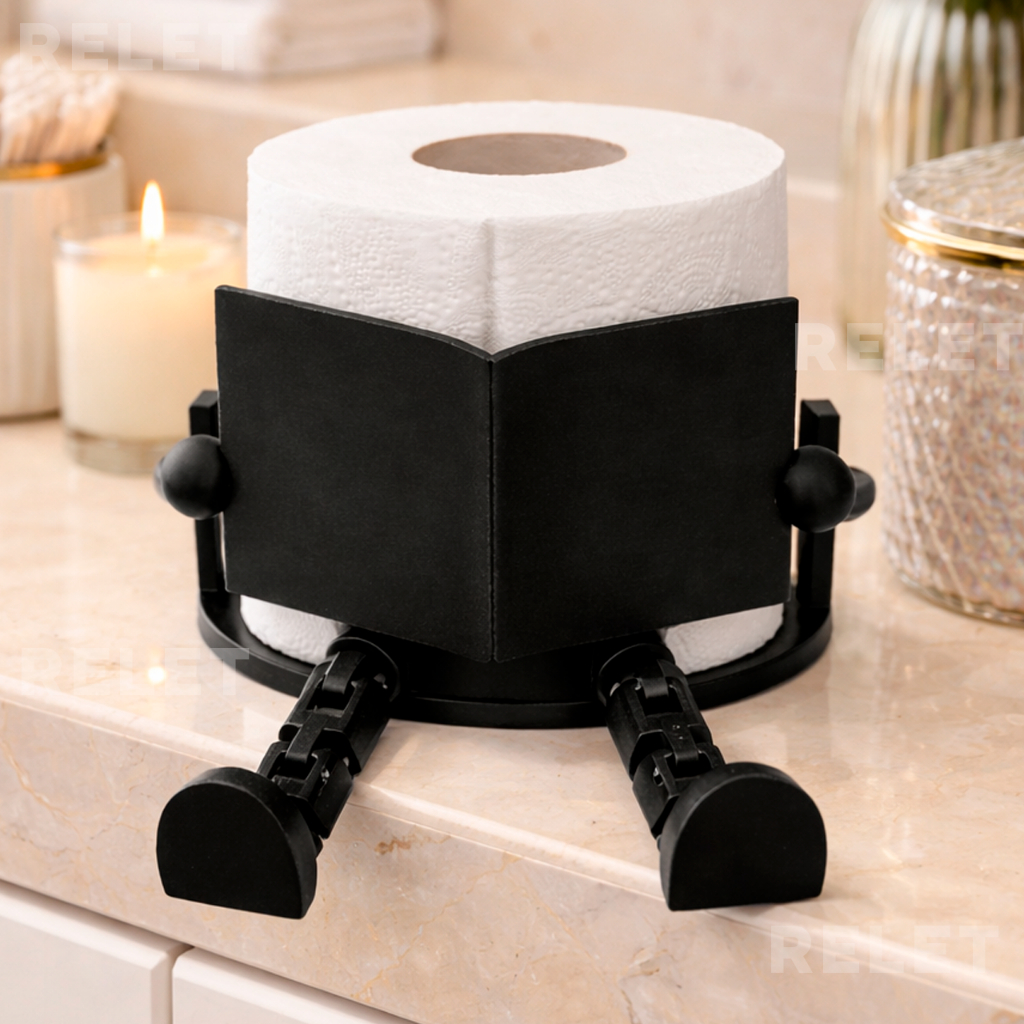 Suporte de Papel Higiênico com Pernas Articuladas -- Moderno, Engraçado Estiloso e Decorativo | Banheiro em Oferta na Shopee