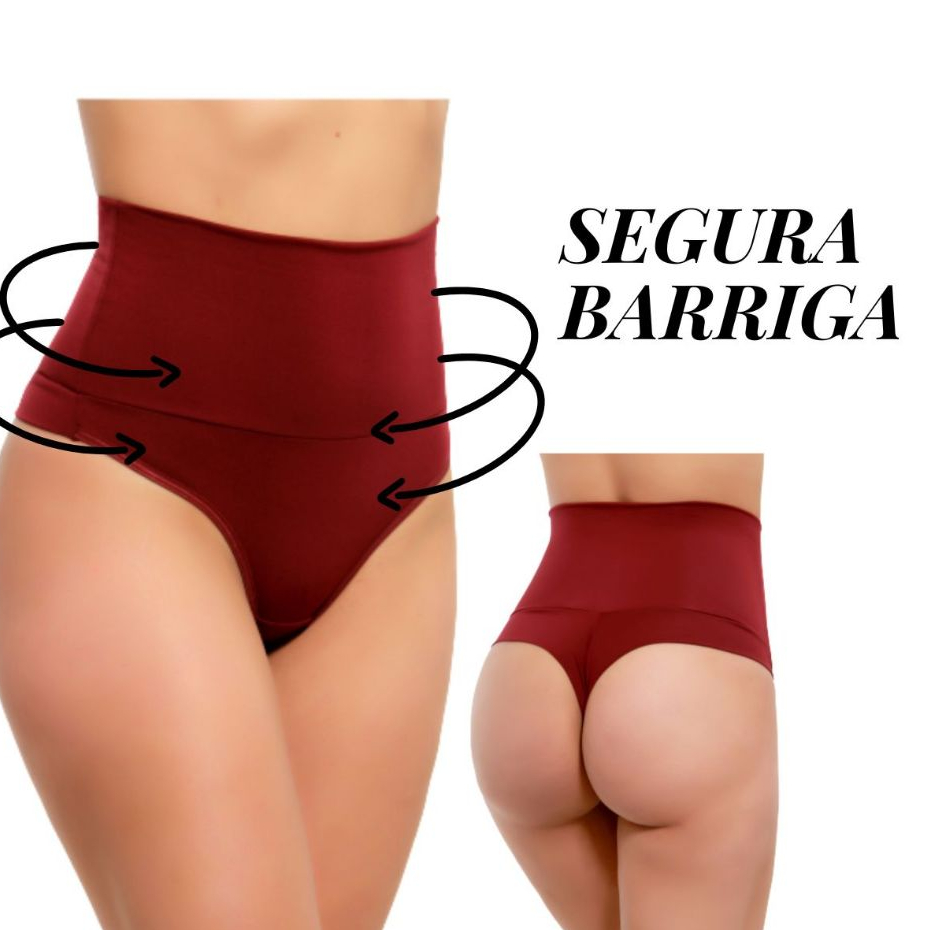 Kit 4 Calcinhas Cós Alto Modeladora Calcinha Cinta Cós Duplo Fio Duplo Lingerie Feminina em Oferta na Shopee