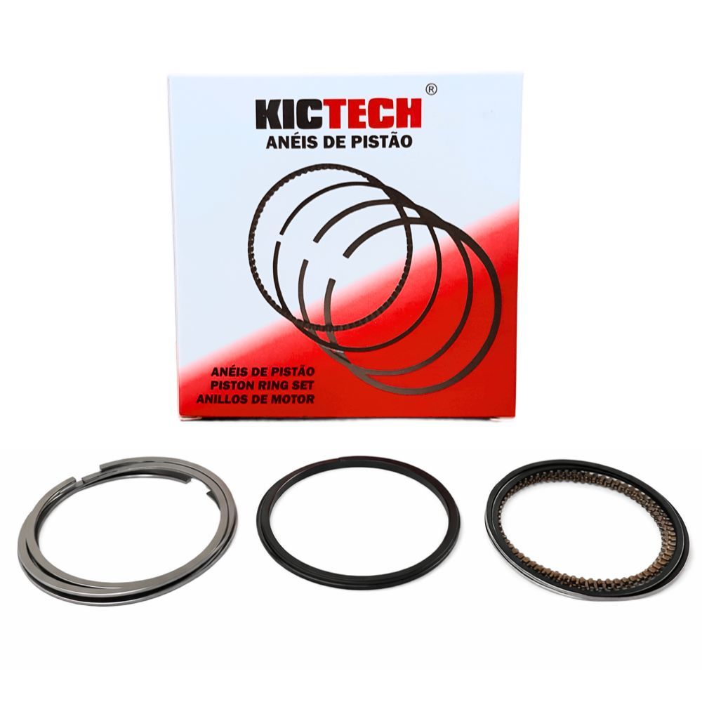 Jogo de Anéis Pistão STD KICTECH CELTA CORSA/CLASSIC MOTOR VHC 1.0 Cód. ANGM30786STD