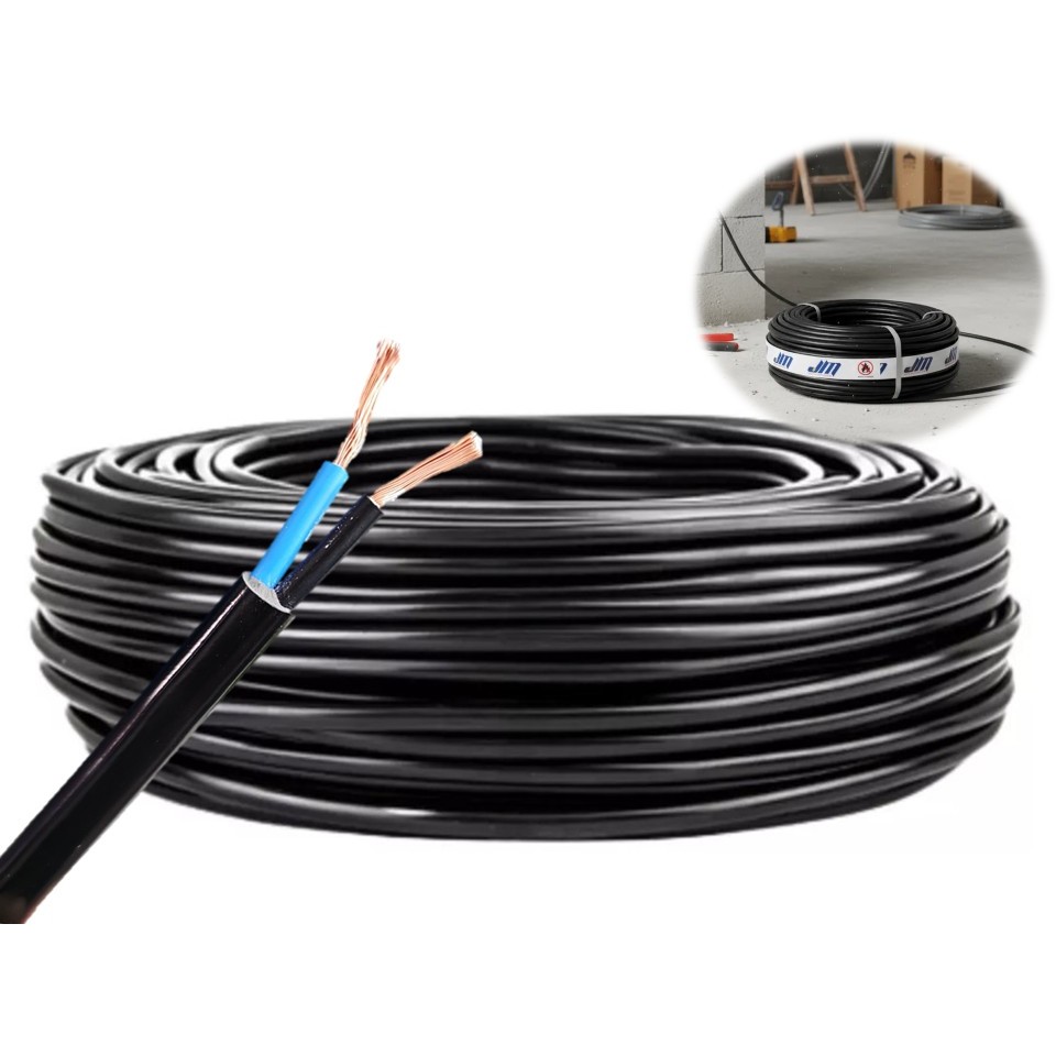 Fio PP 2x4mm (2 vias) Rolo Com 25 Metros - Ideal Para Extensões Elétricas
