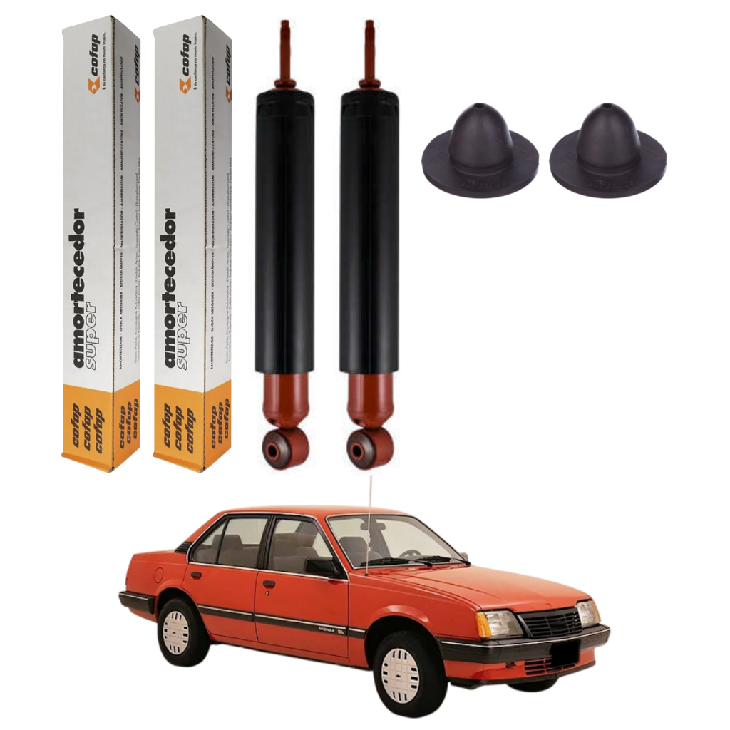 PAR AMORTECEDOR TRASEIRO MONZA 82 A 90 ORIGINAL COFAP + KITS