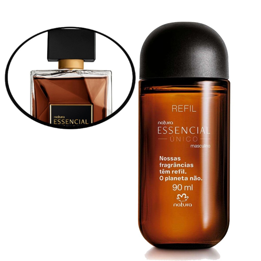 Refil Desodorante Perfume Essencial Único Masculino 90 ml