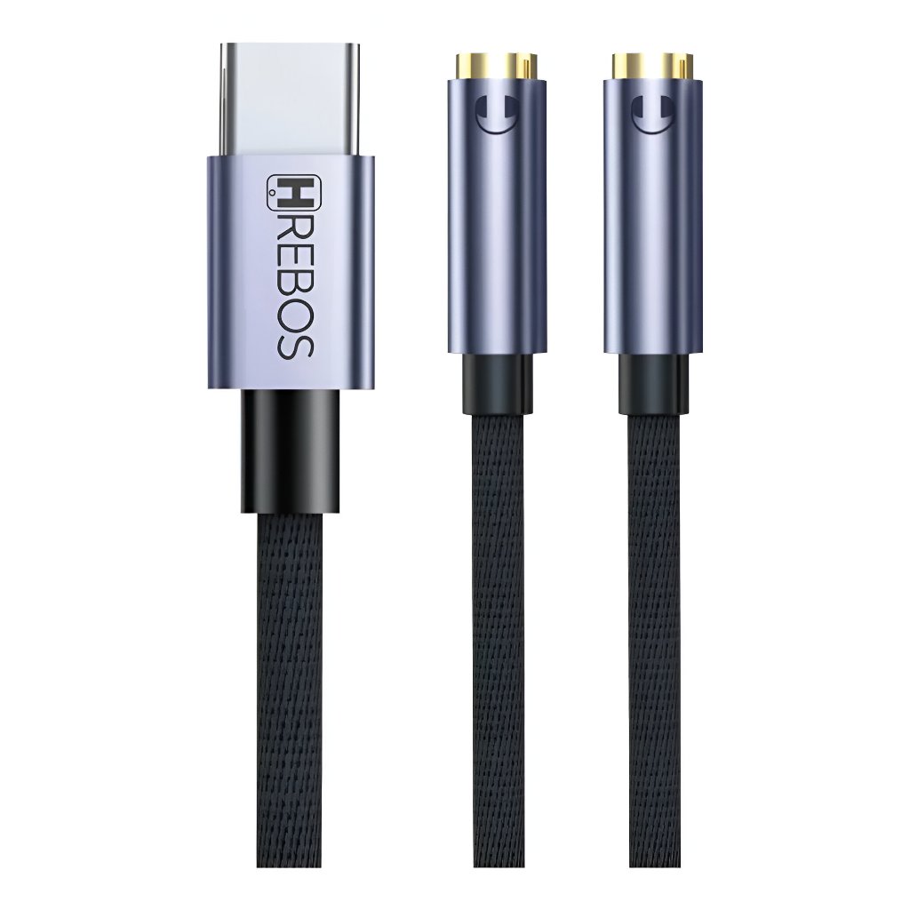 Cabo Divisor De Áudio Usb-c Fone E Microfone P2 Splitter