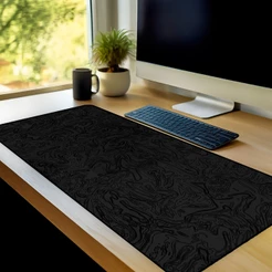 Mouse Pad Abstrato Gamer Grande Antiderrapante 65x30 70x35 80x35 90x40 90x50 120x60 Cm Borda Costurada