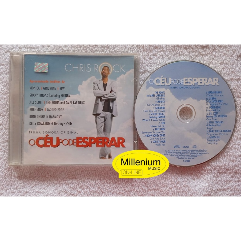 CD O Céu Pode Esparar Trilha Sonora Do Filme 2001 Original Gravadora Colecionador Ótimo Estado