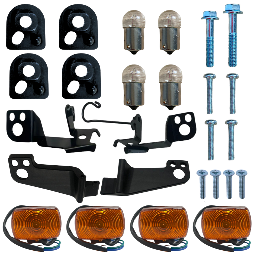 Suporte Seta Piscas Dianteiro Traseiro Completo Xr250 Tornado 01 A 08 Laranja