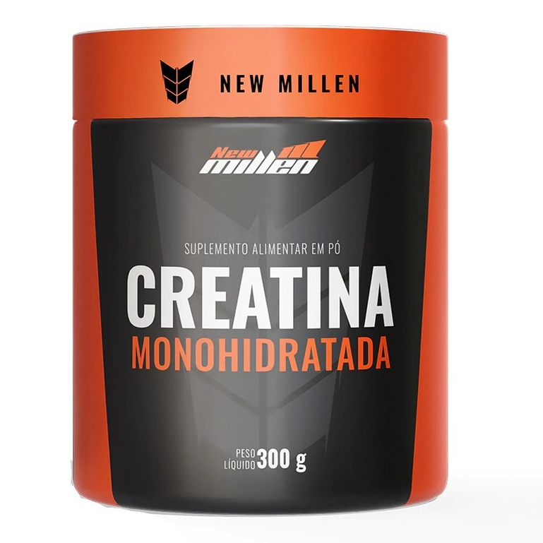 Creatina Monohidratada Pote 300g - New Millen em Oferta na Shopee