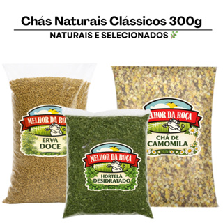 Chá Natural Hortelã Camomila Erva-Doce Chá Calmante e Relaxante 300g em Oferta na Shopee