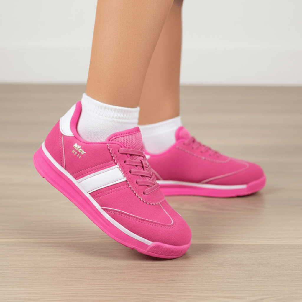 Tênis Infantil Feminino Kidy Tenis Escolar Meninas Reforçado Cadarço elástico em Oferta na Shopee