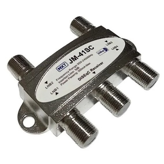 Chave Diseqc 1x4 Para Tv Via Satélite Bandas C,ku Lnb