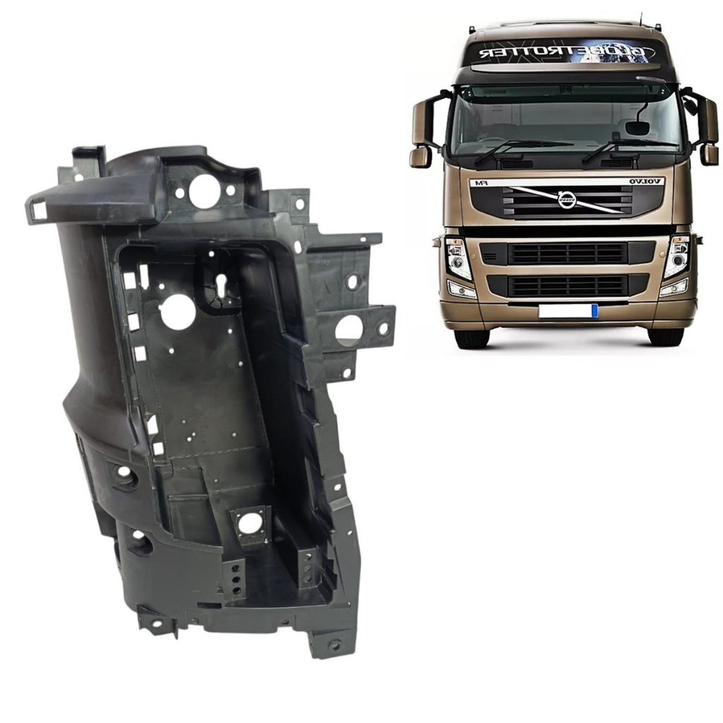 Carcaça Alojamento Oculos Do Farol Volvo Fm Fh 2004 2005 2006 2007 2008 2009 2010 Direito