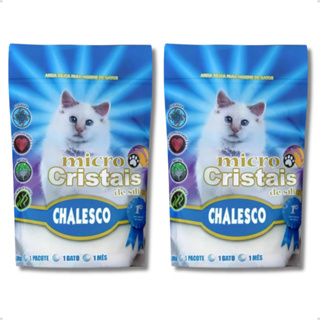 Kit 2 Areia Sanitária Higiênica Micro Cristais de Sílica Fina Gatos Ultra Absorvente 1,8 Kg Chalesco em Oferta na Shopee